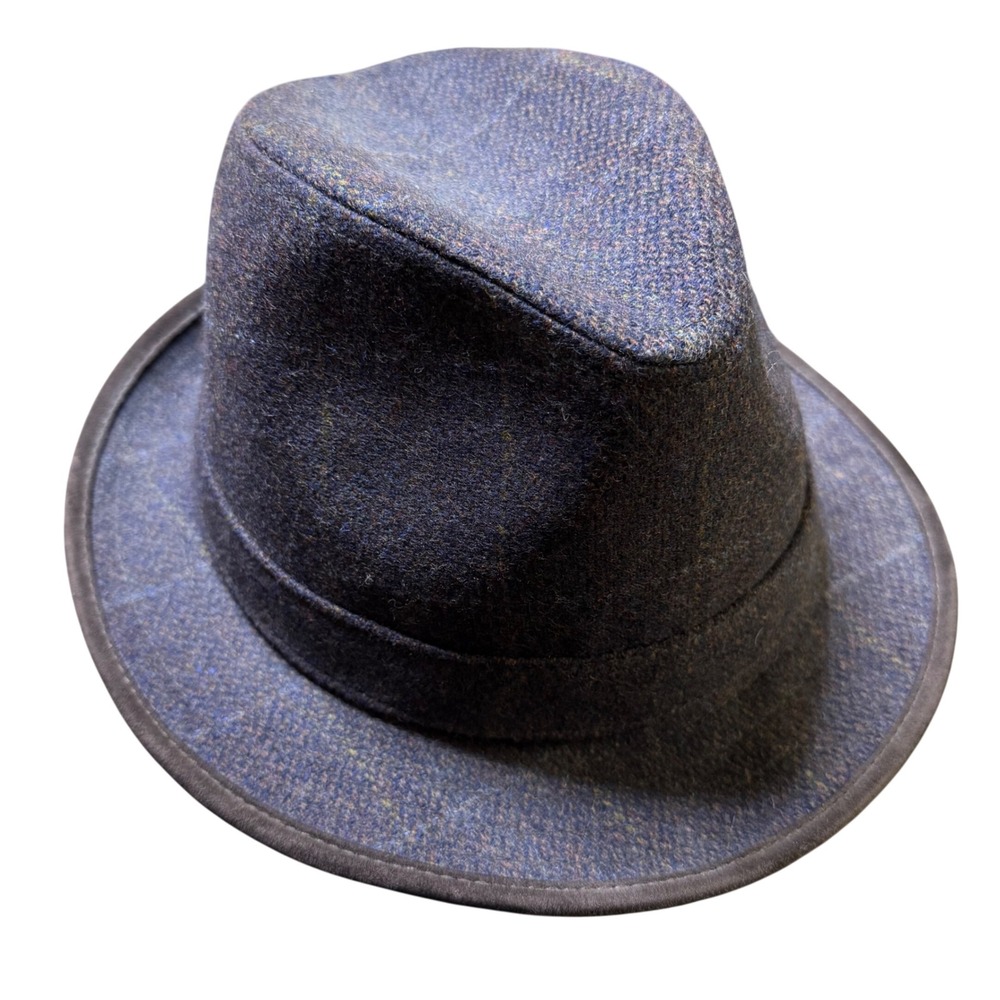 Vintage Weatherproof Wool Fedora Hat Mens Dress Hat‎ Brown Band Medium